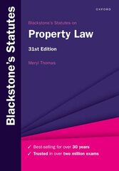 Blackstones Statutes on Property Law 31st Edition